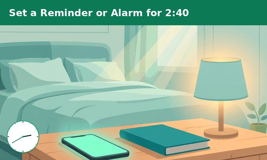 A phone with a glowing mint screen on a bedside table next to a lamp and a book